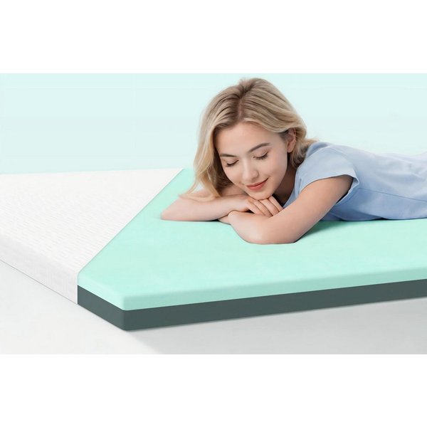 Luvanza, Topper 5 cm Matratzentopper Gel Memory Schaum, H2/H3, Oeko-TEX, 5 cm hoch, Ergonomisch, Waschbar Bezug, Atmungsaktiv, Hypoallergen