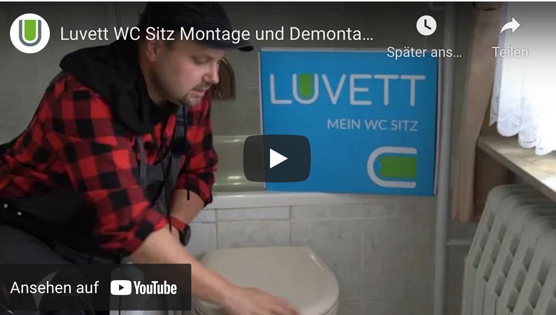 LUVETT WC-Sitz Befestigung 30 mm (Packung, 1-St., C0702G), Scharnier mit höherem Drehpunkt – Bild 4 von 4