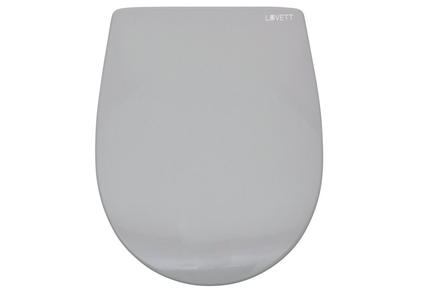 LUVETT WC-Sitz C100 mit Absenkautomatik, Duroplast sanitär, Universelle O-Form (Komplett-Set, Inklusive 3 Befestigungsarten), mit Original SoftClose® Absenkauto – Bild 4 von 5