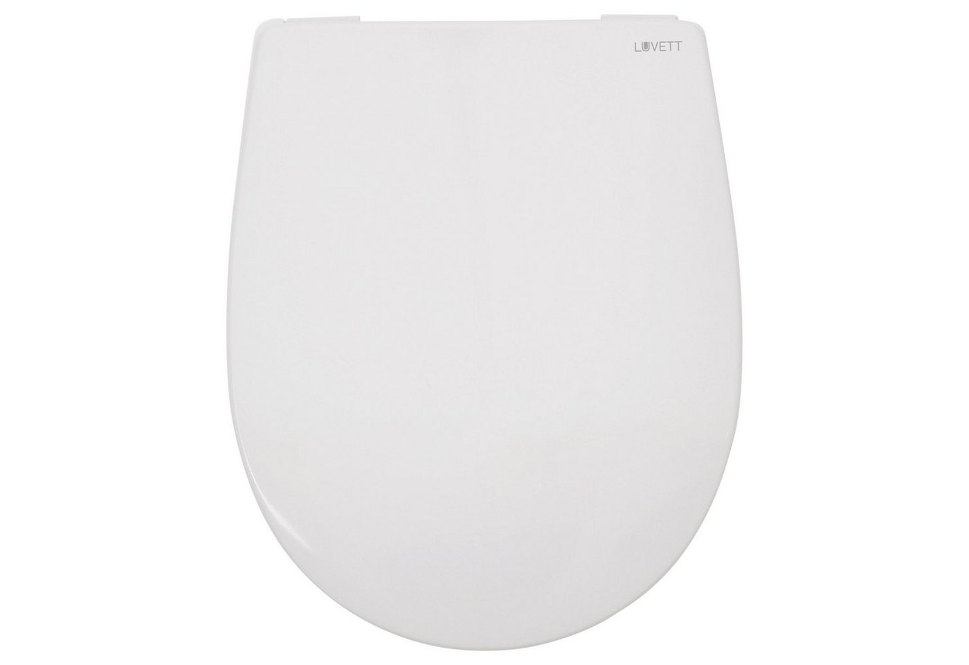 LUVETT WC-Sitz C100 mit Absenkautomatik, Duroplast sanitär, Universelle O-Form (Komplett-Set, Inklusive 3 Befestigungsarten), mit Original SoftClose® Absenkauto – Bild 4 von 5
