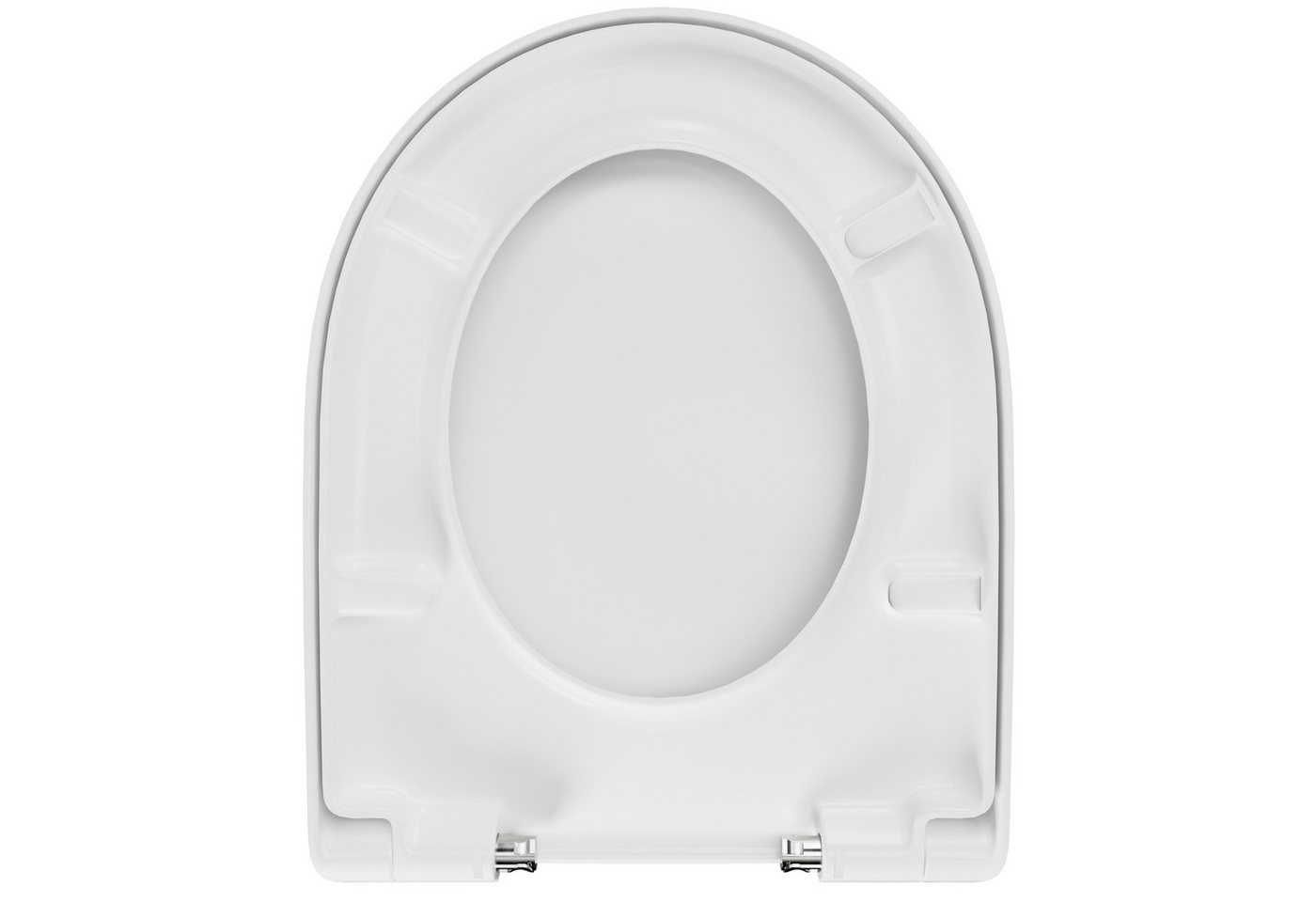 LUVETT WC-Sitz D140 Softclose Absenkautomatik, Duroplast, Geberit Renova Icon, D-Form (2 Montagevarianten von oben), mit Original SoftClose® Absenkautomatik, Du – Bild 3 von 5