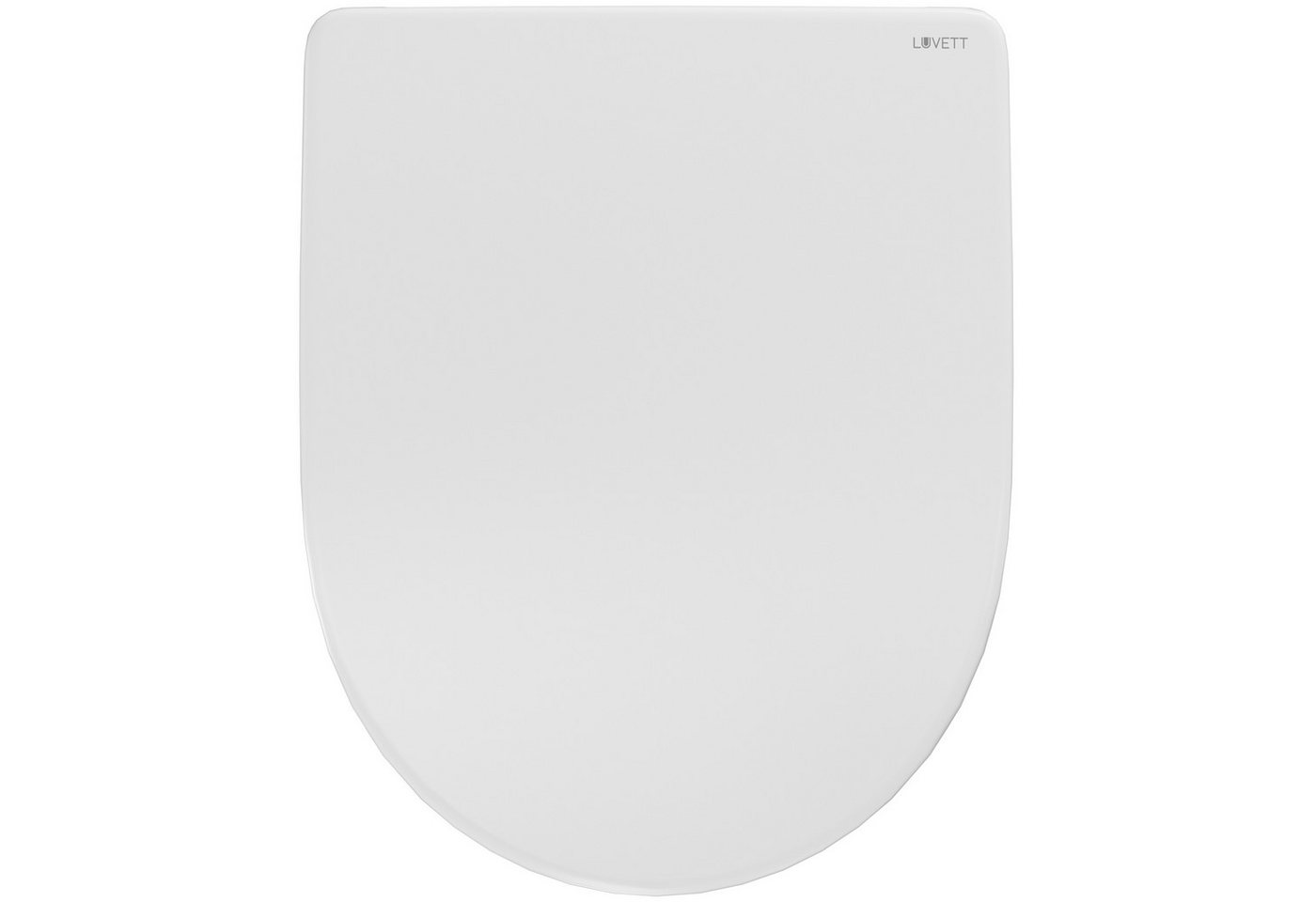 LUVETT WC-Sitz D140 Softclose Absenkautomatik, Duroplast, Geberit Renova Icon, D-Form (2 Montagevarianten von oben), mit Original SoftClose® Absenkautomatik, Du – Bild 4 von 5