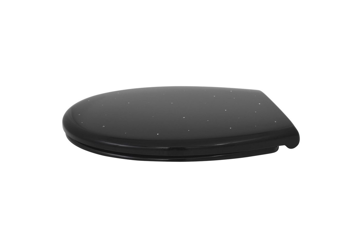 LUVETT WC-Sitz Glitzer S100 Diamant Design Softclose Absenkautomatik Duroplast O-Form (Inklusive 3 Befestigungsarten), mit Original SoftClose® Absenkautomatik,  – Bild 3 von 5