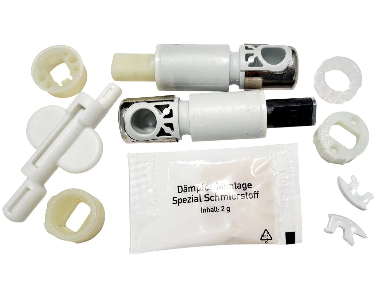 LUVETT WC-Sitz SoftClose Dämpfer-Set, Ersatzteil (2 Stück) für Absenkautomatik (Set, 1-St), Passend für zahlreiche Markenhersteller – Bild 3 von 5