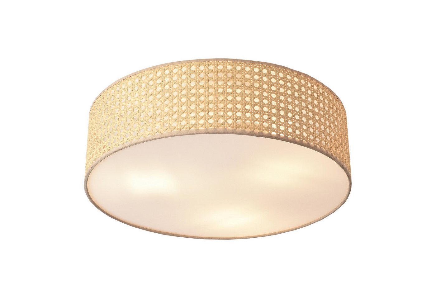 lux.pro Deckenleuchte, ohne Leuchtmittel, »Ascot« 3-flammig Rattanoptik – Bild 5 von 5