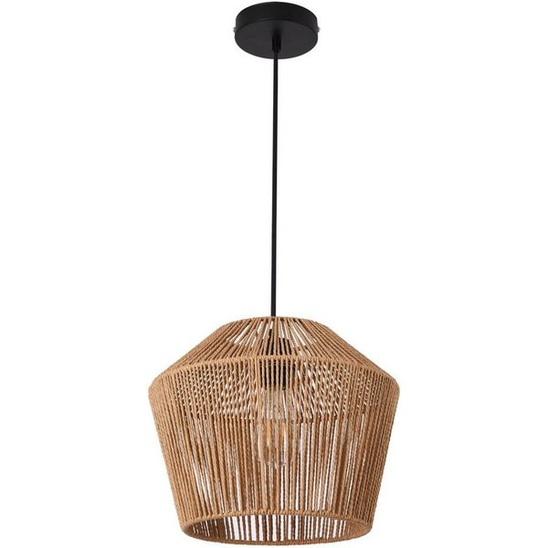 lux.pro Hängeleuchte, ohne Leuchtmittel, »Sela« Hängelampe 1x E27 158x33cm Schwarz/Beige