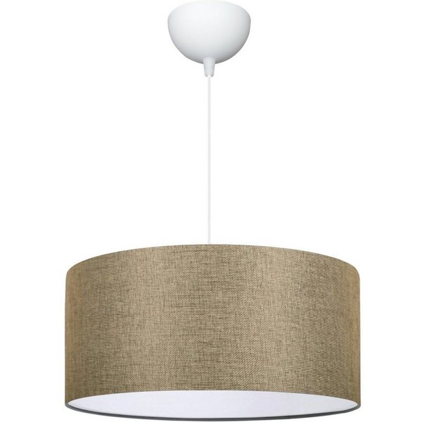lux.pro Hängeleuchten, ohne Leuchtmittel, »Sutton« 1 x E27 Stoff Ø38 cm Beige