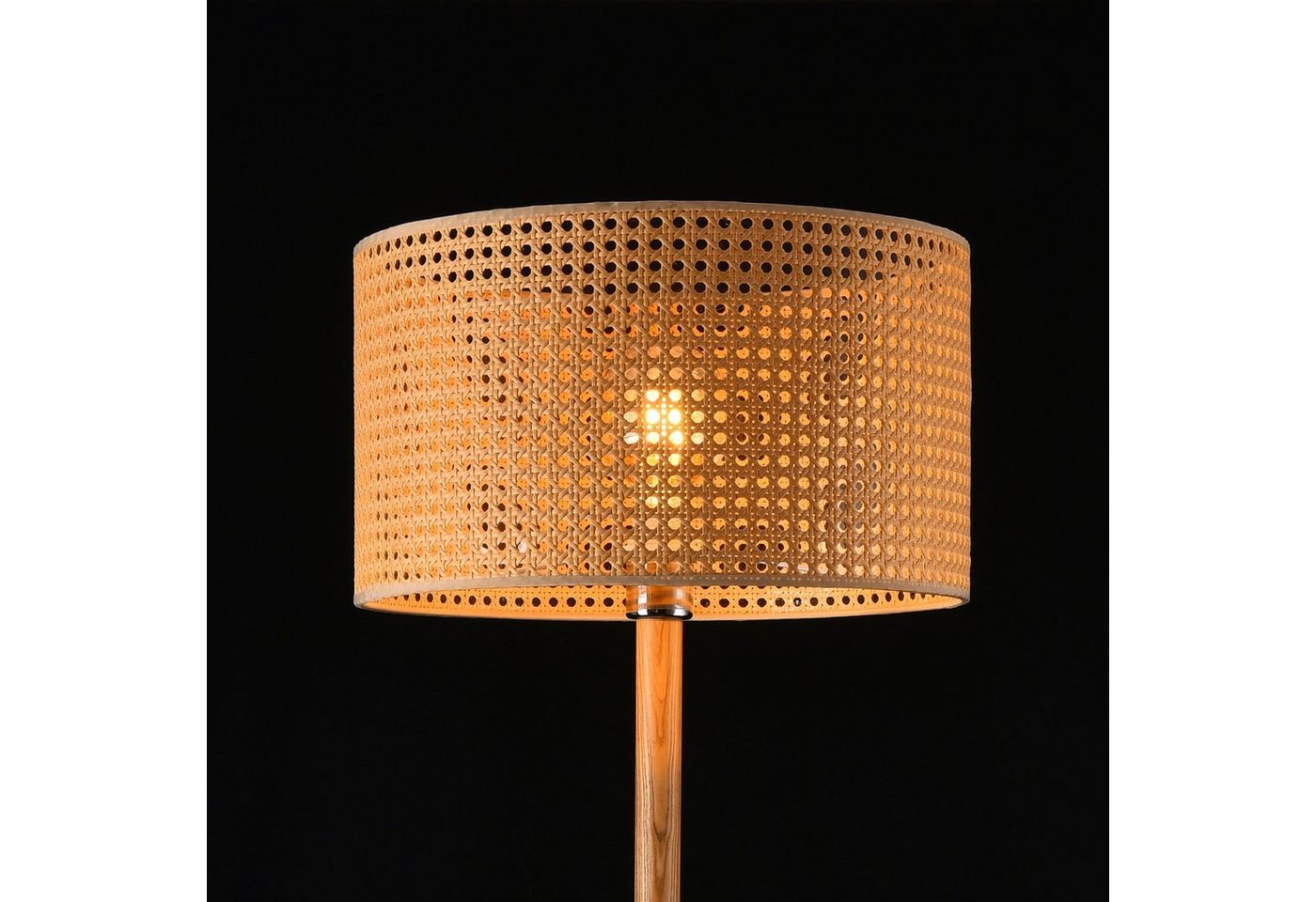 lux.pro Stehlampe, ohne Leuchtmittel, Rochdale Standlampe 1xE27 Gelbbraun – Bild 5 von 5