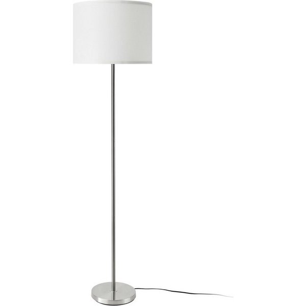 lux.pro Stehlampe, ohne Leuchtmittel, »Tamworth« Stehleuchte E27 161 x Ø40 cm Silber / Weiß