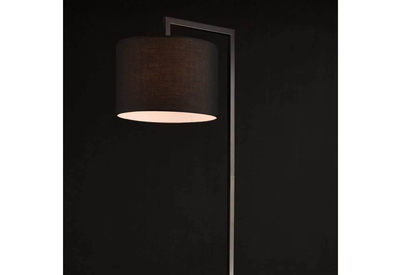 lux.pro Stehlampe, ohne Leuchtmittel, Stylische Stehleuchte »Düsseldorf« - Schwarz - 1x E27 – Bild 3 von 4