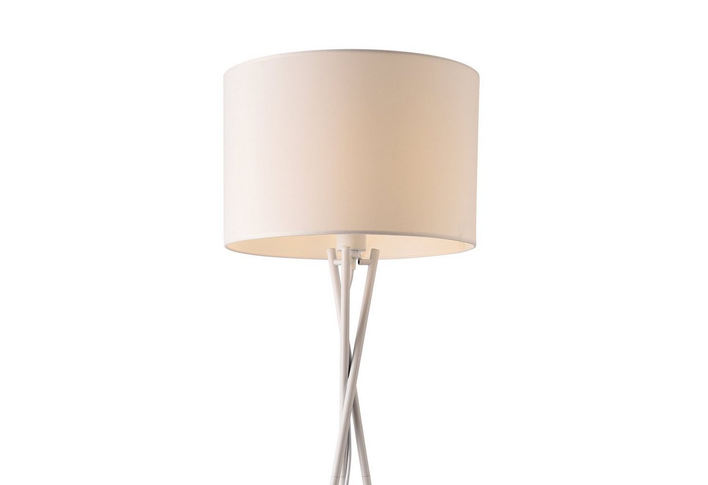lux.pro Stehlampe, ohne Leuchtmittel, »Grenoble« Stehleuchte 154cm Dreifuß Weiß – Bild 3 von 4