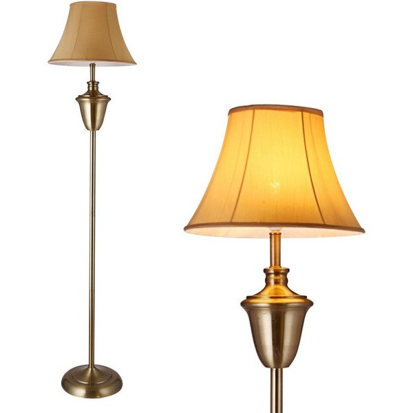 lux.pro Stehlampe, ohne Leuchtmittel, »Madrid« im Retro-Look - 1x E27