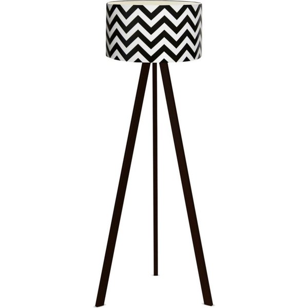 lux.pro Stehlampe, ohne Leuchtmittel, »Newport« Stehleuchte 1 x E27 Schwarz / Weiß