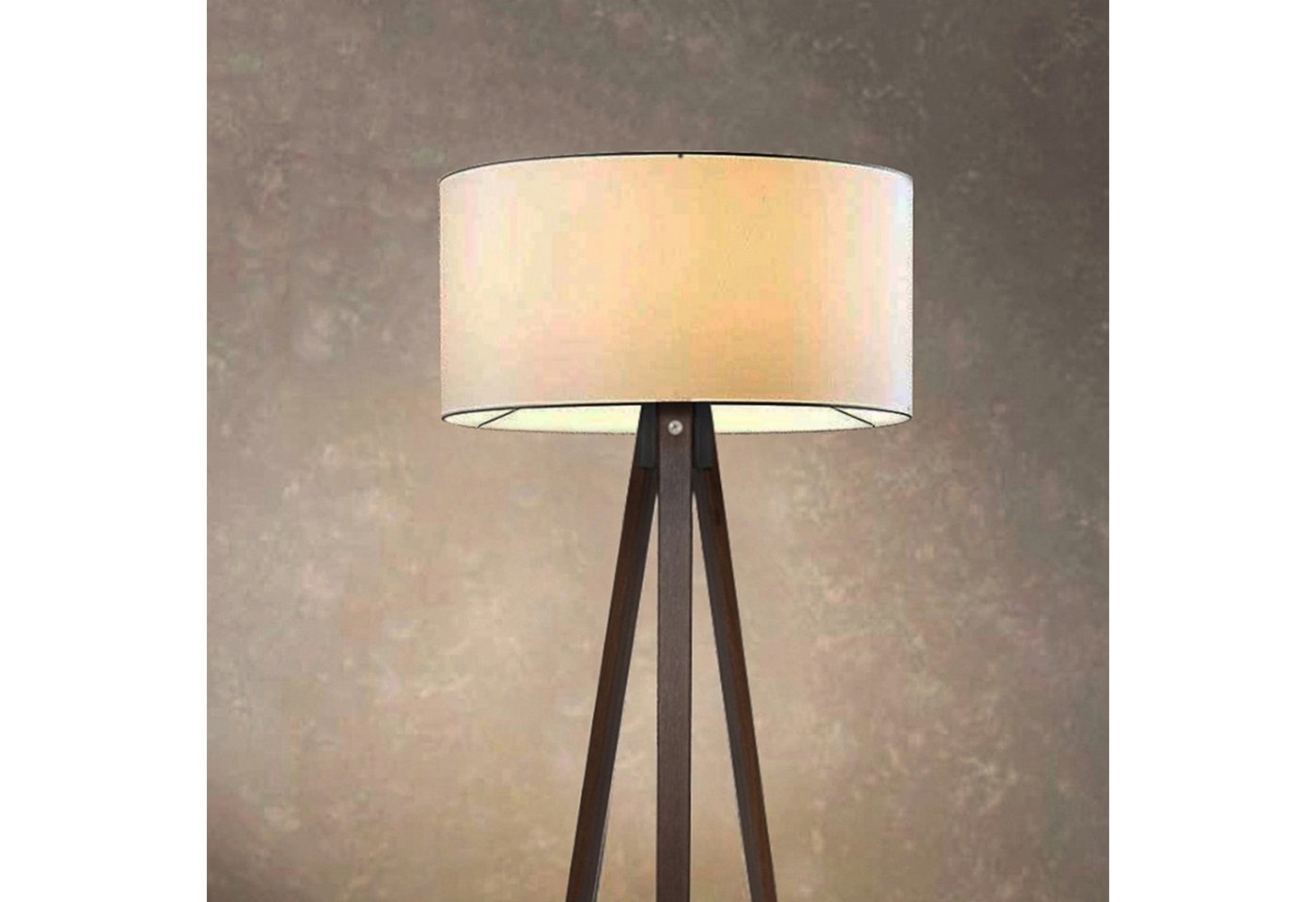 lux.pro Stehlampe, ohne Leuchtmittel, »Newport« Stehleuchte 1 x E27 Creme – Bild 4 von 4