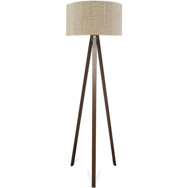 lux.pro Stehlampe, ohne Leuchtmittel, »Newport« Stehleuchte 1 x E27 Hellbraun