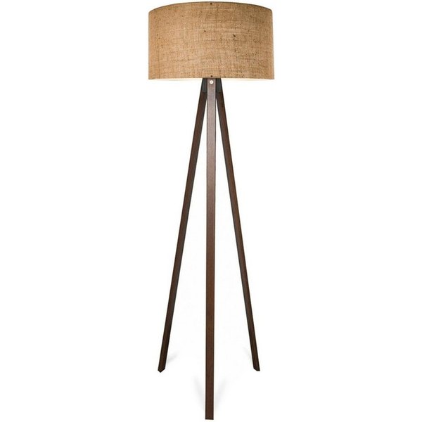 lux.pro Stehlampe, ohne Leuchtmittel, »Newport« Stehleuchte 1 x E27 Braun