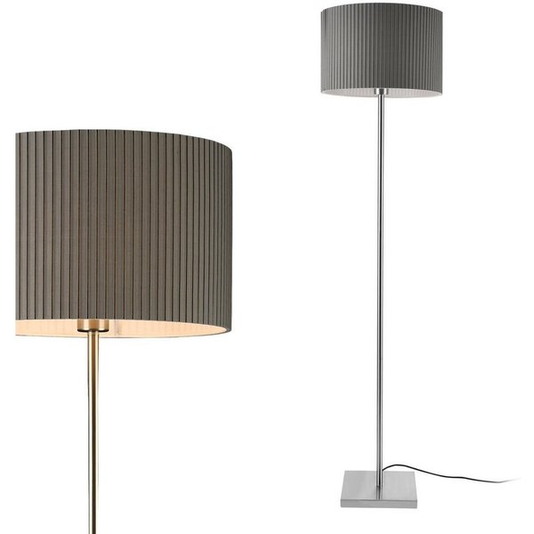 lux.pro Stehlampe, ohne Leuchtmittel, Stylische Stehleuchte »Coimbra« - Grau - 1x E27