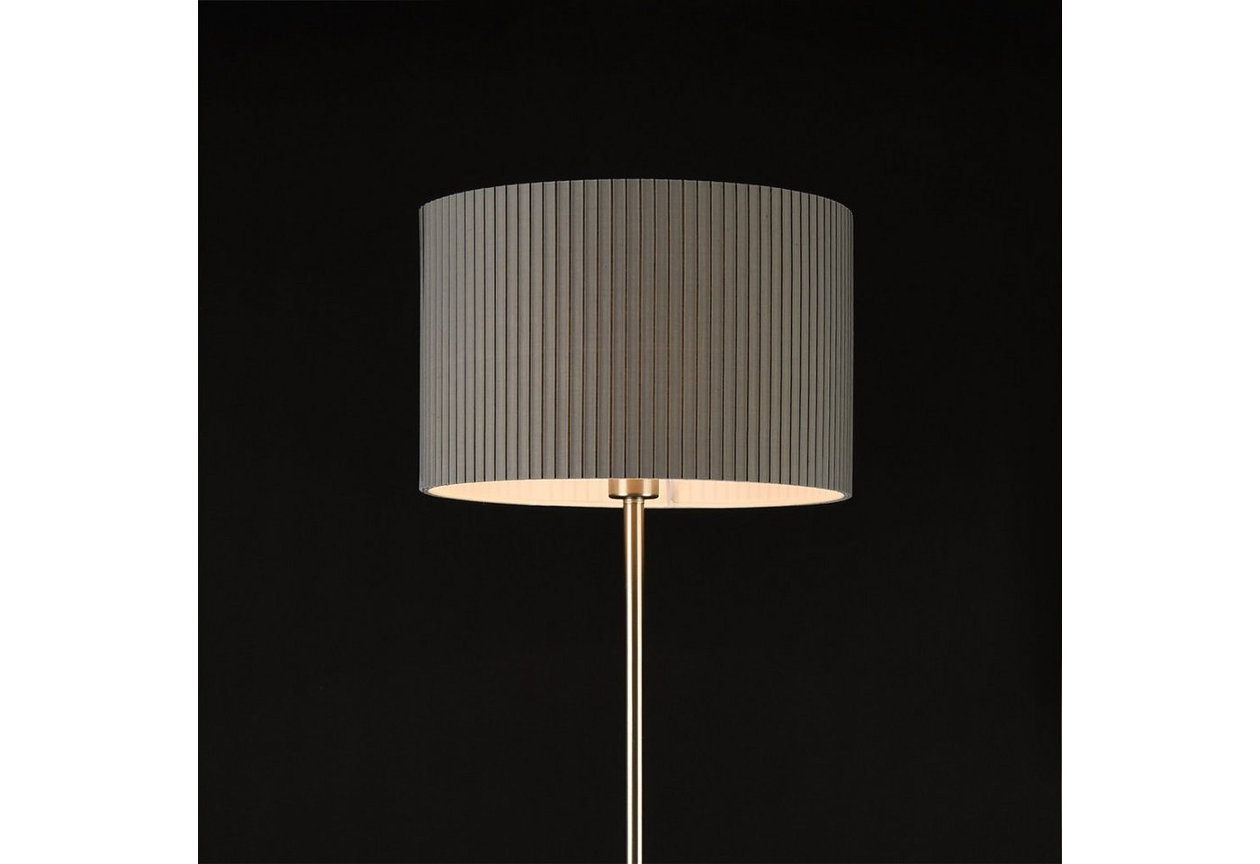 lux.pro Stehlampe, ohne Leuchtmittel, Stylische Stehleuchte »Coimbra« - Grau - 1x E27 – Bild 3 von 4