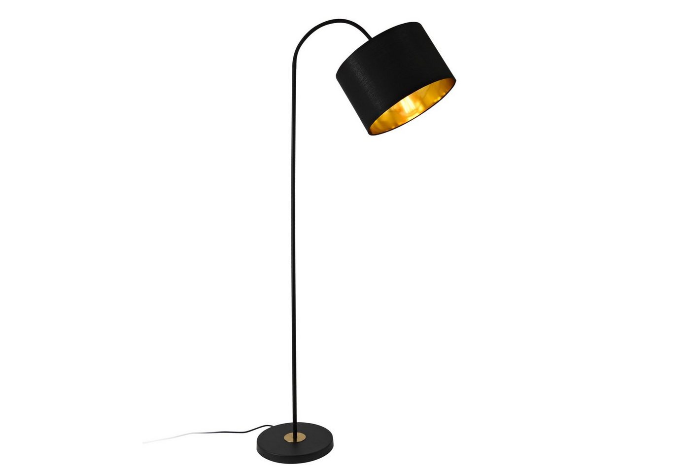 lux.pro Stehlampe, ohne Leuchtmittel, »Toledo« Stehleuchte Design schwenkbare Lampe Metall schwarz – Bild 3 von 4