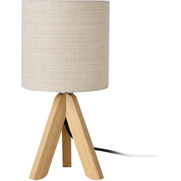 lux.pro Tischleuchte, ohne Leuchtmittel, »Koblenz« Tischlampe Tripod beige aus Leinen