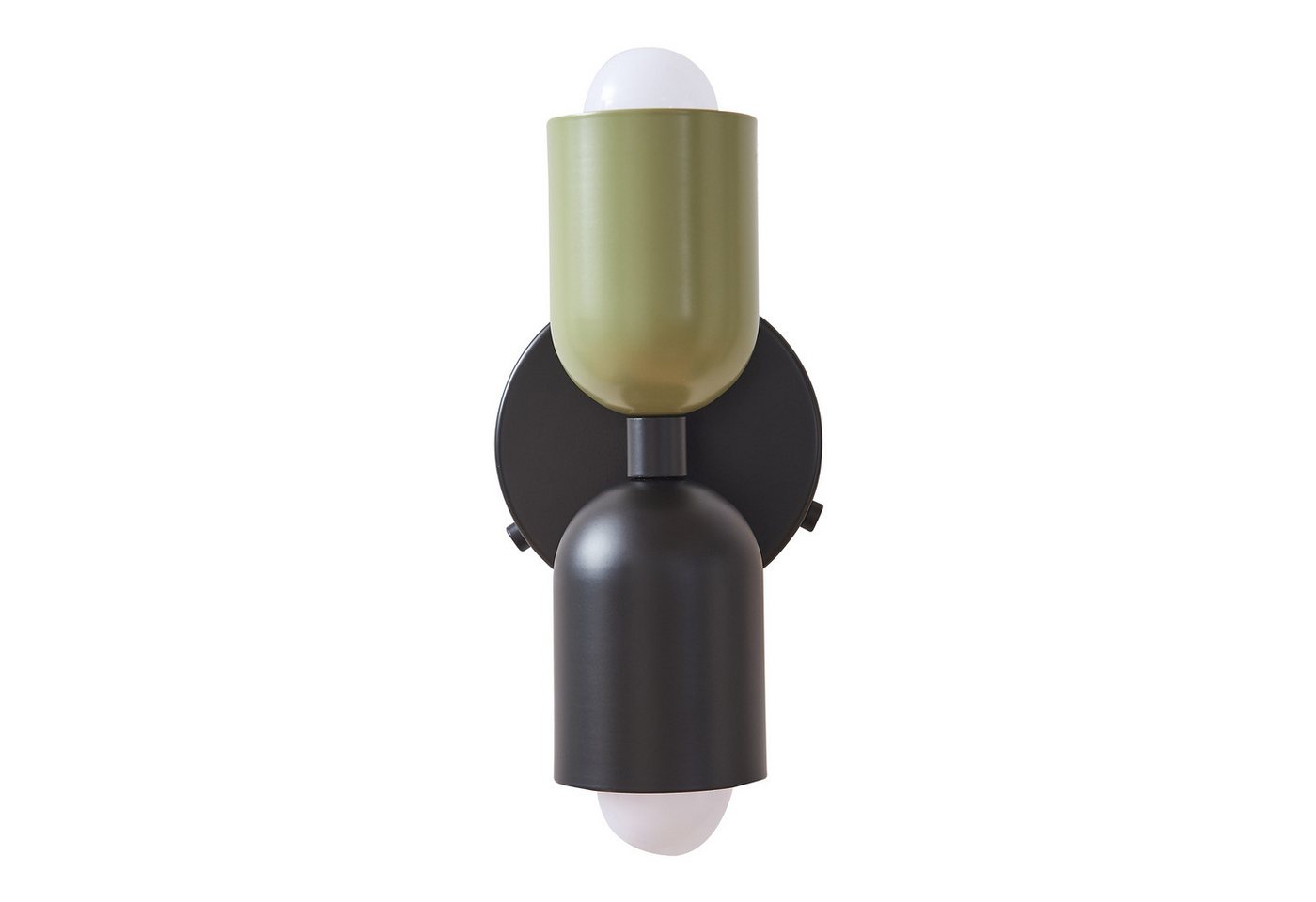 lux.pro Wandleuchte, ohne Leuchtmittel, »Trorlos« 2-flammig Metall 22 x 12 x 12 cm Grün/Schwarz – Bild 5 von 5