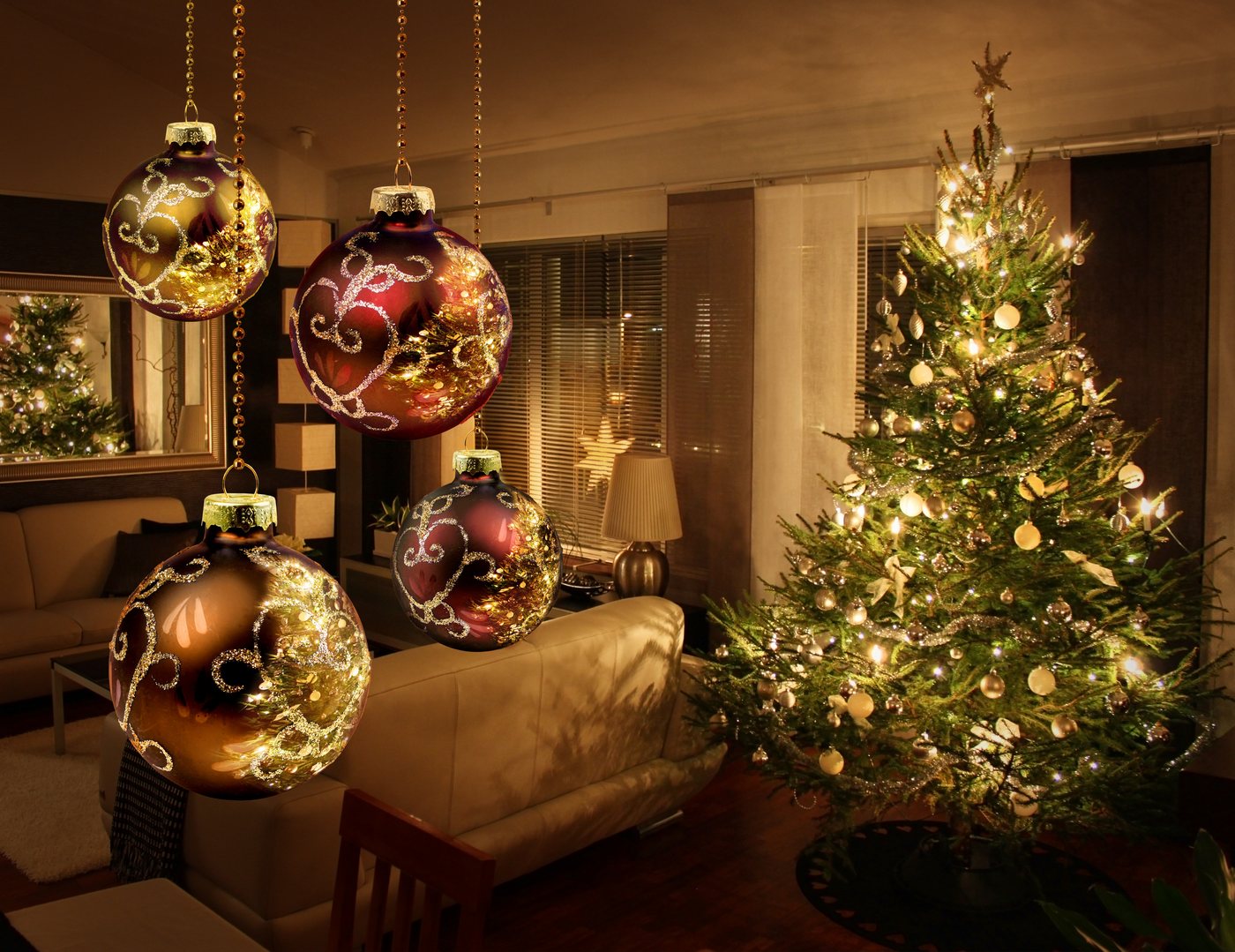 Luxform LED-Lichterkette Lichterkette LED 200 LED Länge 13m Deko Weihnachtsbeleuchtung – Bild 4 von 5