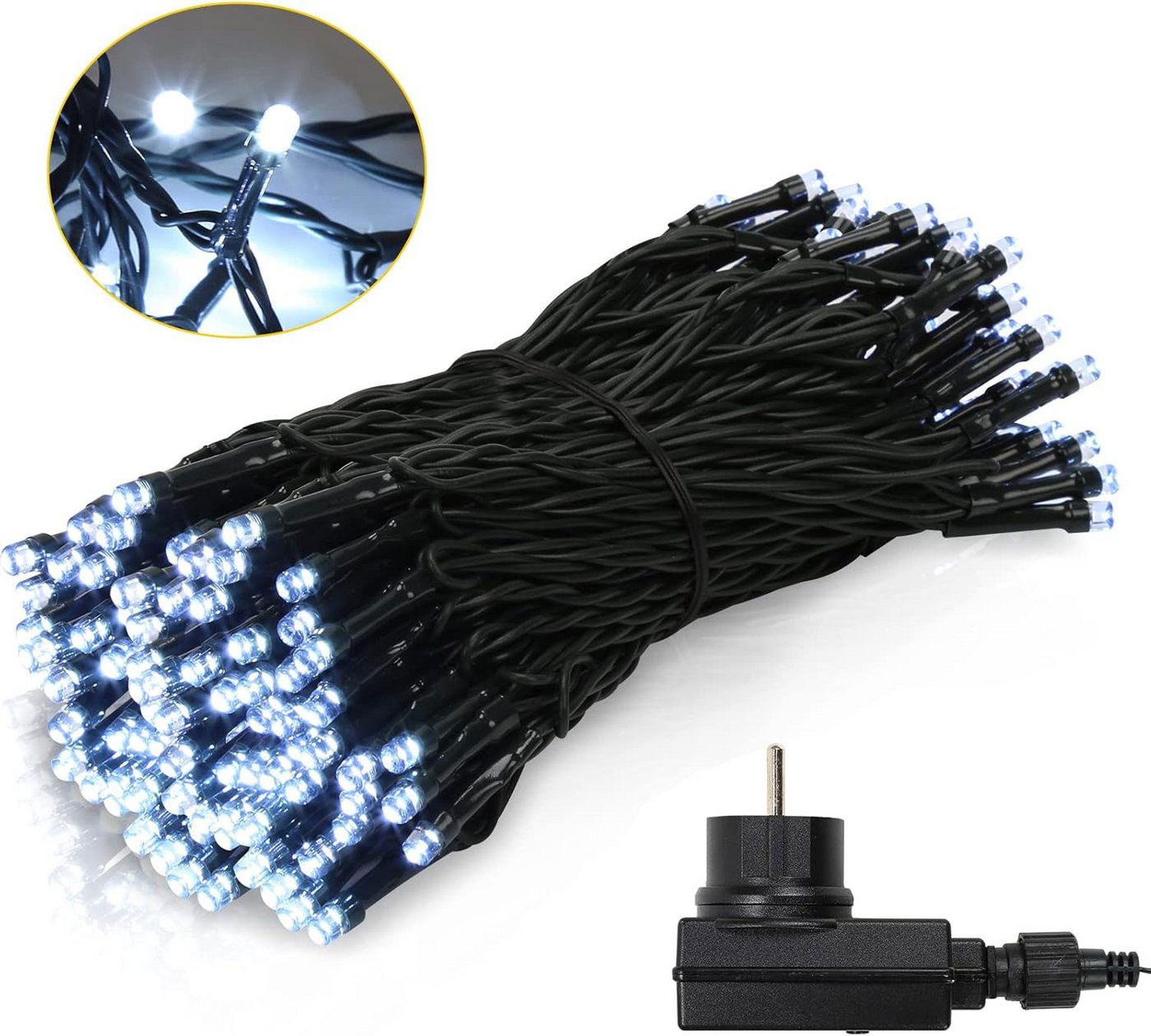 Luxform LED-Lichterkette Lichterkette LED 200 LED Länge 13m Deko Weihnachtsbeleuchtung – Bild 5 von 5