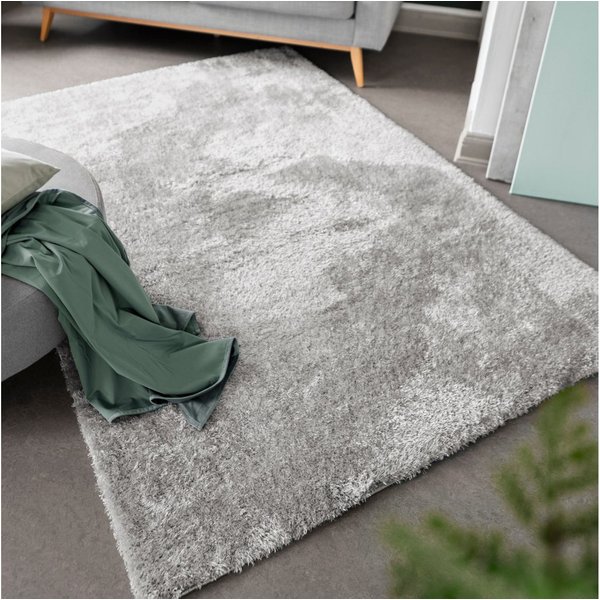 LUXOR living Hochflor-Teppich Gela, rechteckig, Höhe: 45 mm, Uni Farben, weich und flauschig, ideal im Wohnzimmer & Schlafzimmer