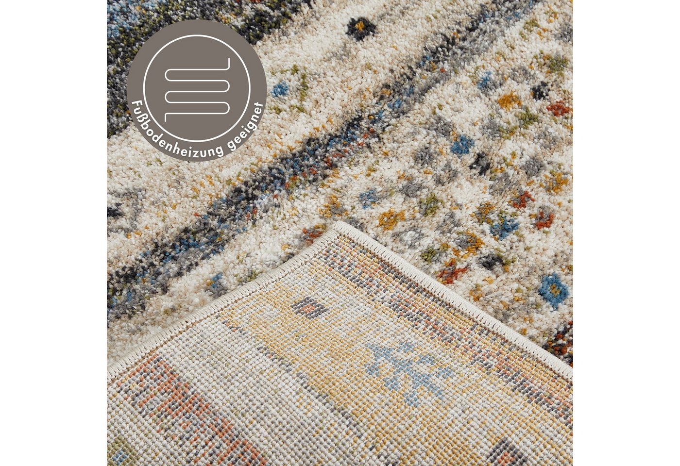 LUXOR living Teppich Montreal, rechteckig, Höhe: 12 mm, Kurzflor, modernes Design, Wohnzimmer, Schlafzimmer – Bild 5 von 5