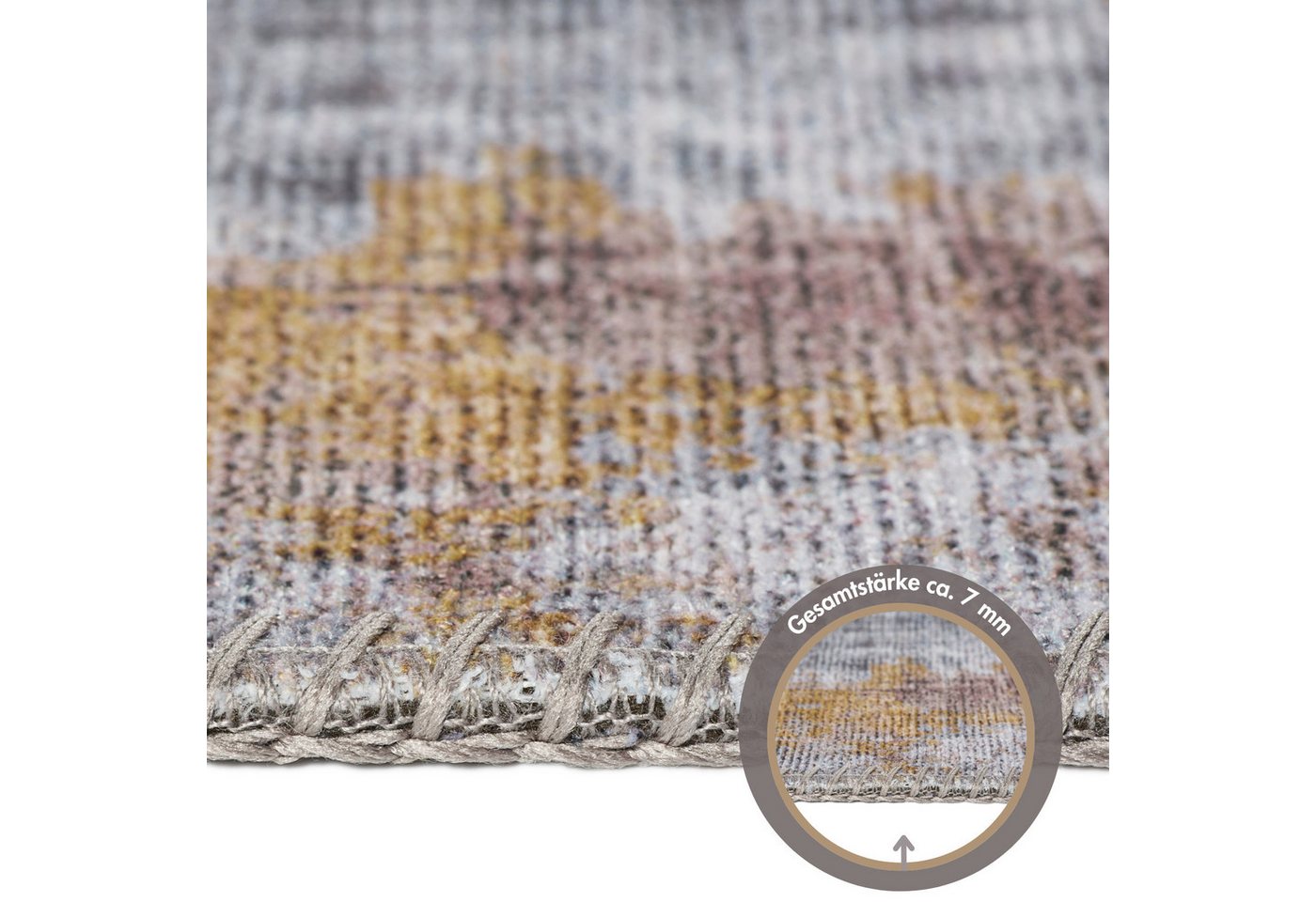 LUXOR living Teppich Prima, rechteckig, Höhe: 7 mm, Kurzflor, bedruckt, modernes Design, auch als Läufer erhältlich – Bild 4 von 5