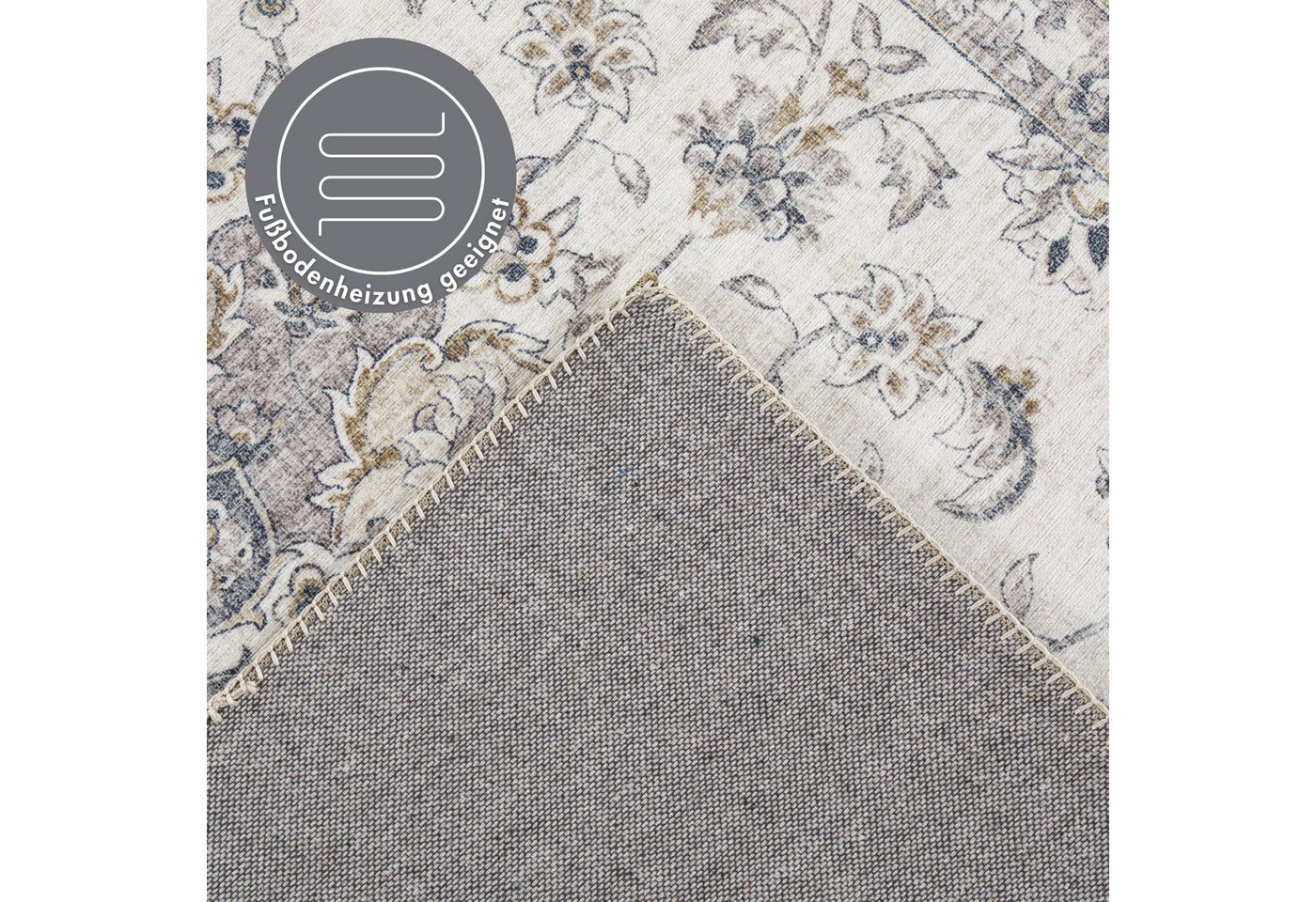 LUXOR living Teppich Prima 3, rechteckig, Höhe: 7 mm, Kurzflor, Orient-Optik, Vintage Design, auch als Läufer erhältlich – Bild 4 von 5