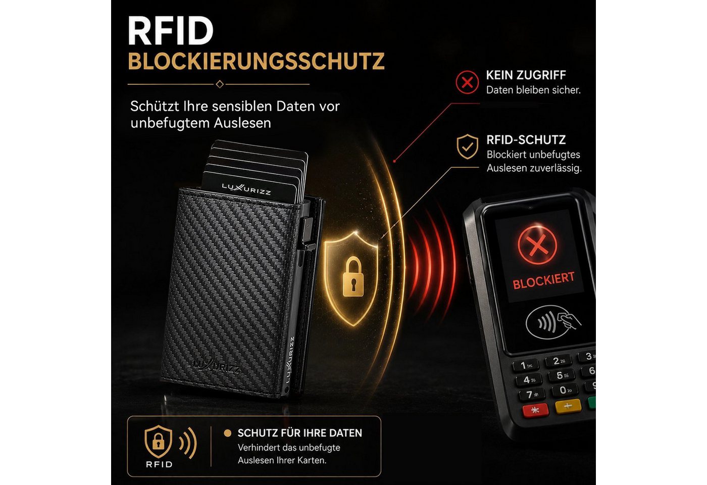 Luxurizz Geldbörse Slim Wallet – Bild 5 von 5