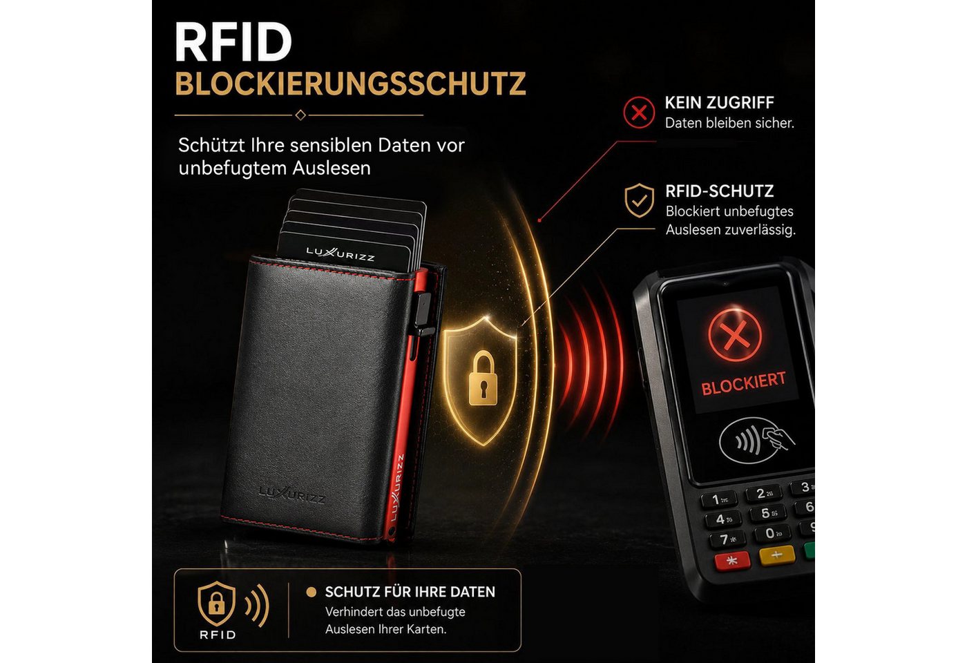 Luxurizz Geldbörse Slim Wallet – Bild 5 von 5