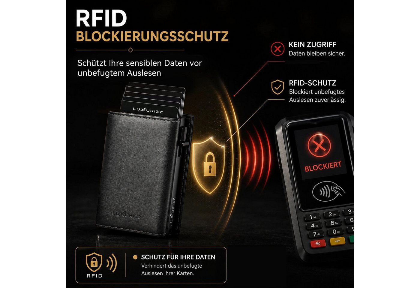Luxurizz Geldbörse Slim Wallet – Bild 5 von 5