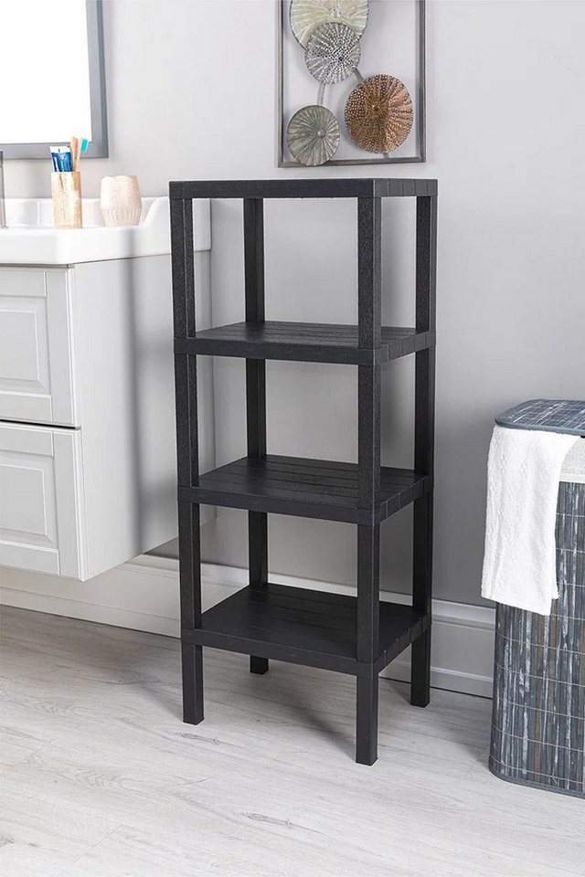 Luxury Bites Badregal Regal mit 2, 4 oder 6 Ablagen, vielseitig einsetzbar als Badezimmer, Wohnzimmer, Kinderzimmer – Bild 3 von 5