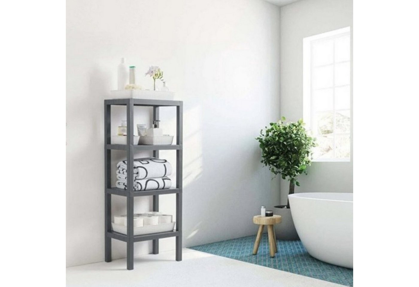 Luxury Bites Badregal Regal mit 2, 4 oder 6 Ablagen, vielseitig einsetzbar als Badezimmer, Wohnzimmer, Kinderzimmer – Bild 2 von 2