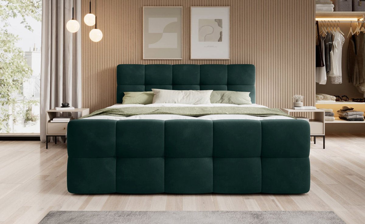 Luxusbetten24 Boxspringbett Cozy Samt, inklusive PU-Schaum Topper – Bild 3 von 3