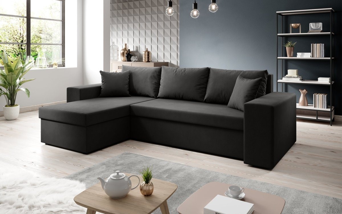 Luxusbetten24 Schlafsofa Designer Sofa Denver, mit Stauraum und Schlaffunktion – Bild 2 von 2