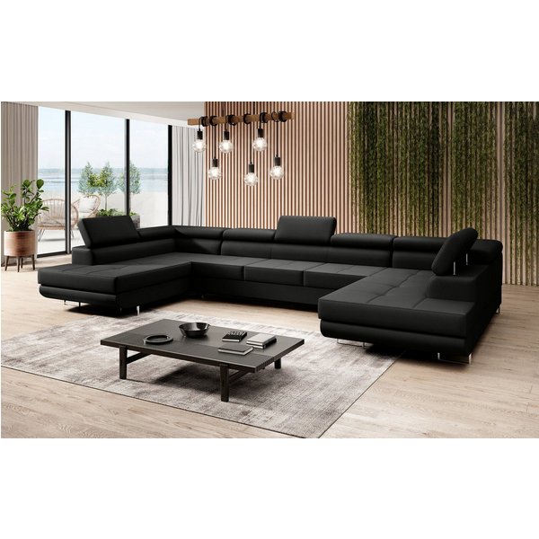 Luxusbetten24 Schlafsofa Designer Sofa Taormina, mit Stauraum und Schlaffunktion