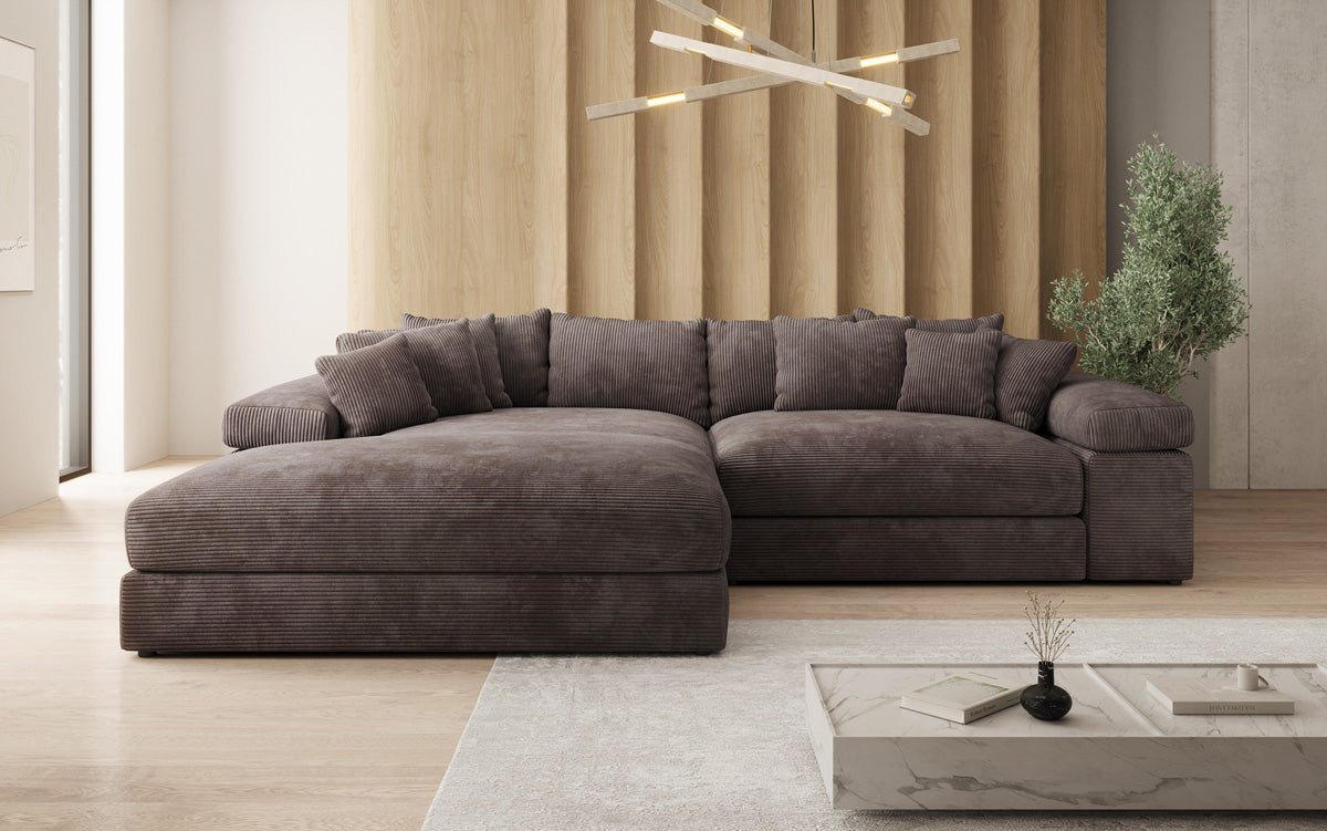 Luxusbetten24 Sofa Designer Sofa Bernardo, mit breiter Ottomane – Bild 2 von 3
