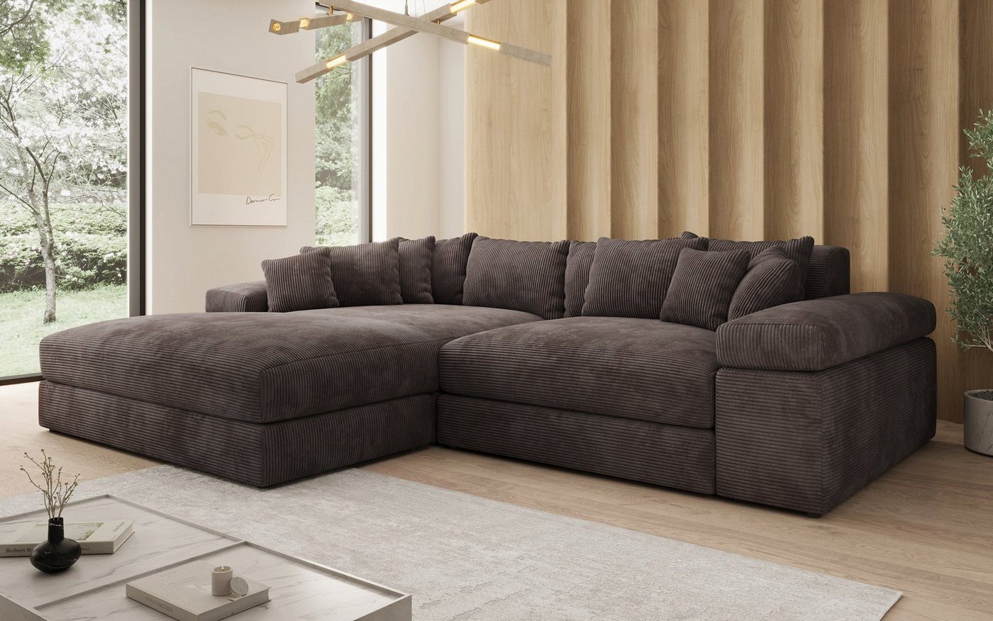 Luxusbetten24 Sofa Designer Sofa Bernardo, mit breiter Ottomane – Bild 3 von 3
