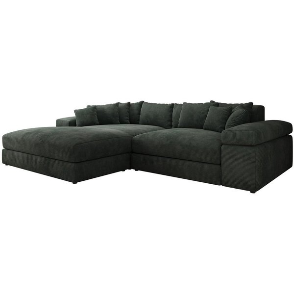 Luxusbetten24 Sofa Designer Sofa Bernardo, mit breiter Ottomane