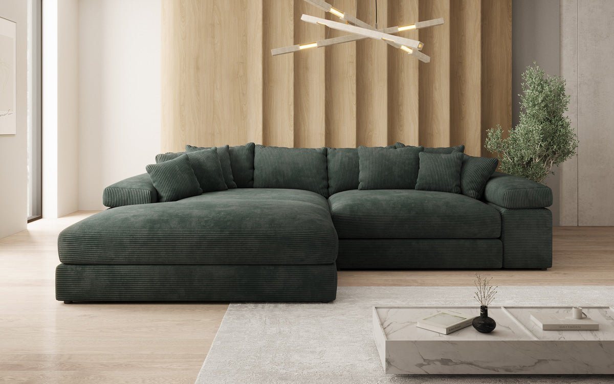 Luxusbetten24 Sofa Designer Sofa Bernardo, mit breiter Ottomane – Bild 2 von 3