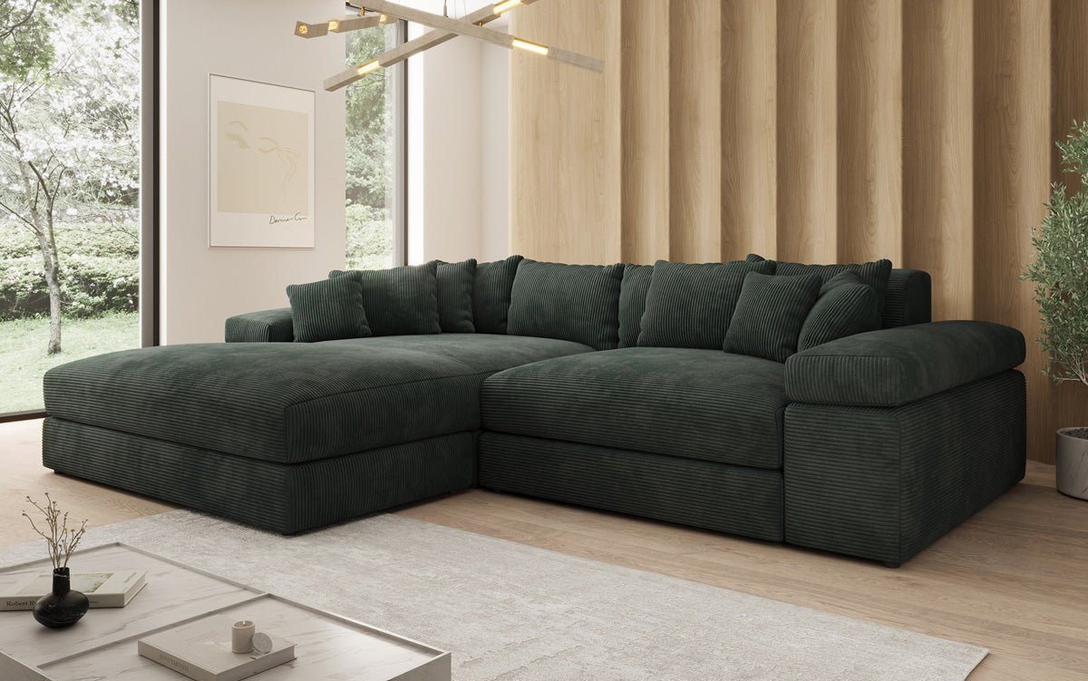 Luxusbetten24 Sofa Designer Sofa Bernardo, mit breiter Ottomane – Bild 3 von 3