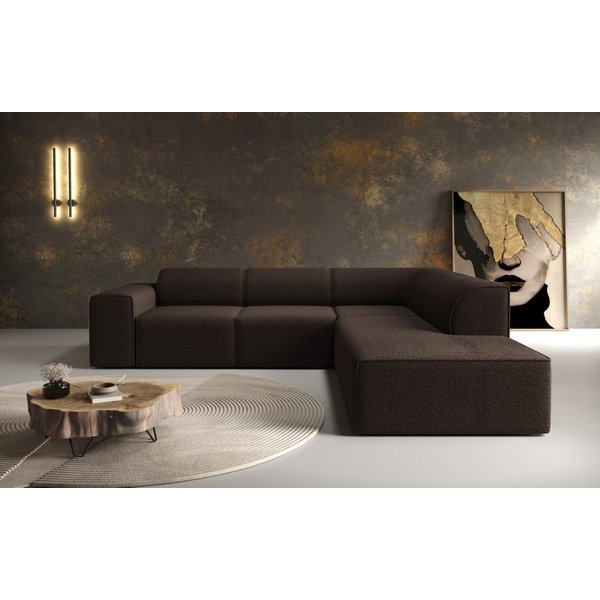 Luxusbetten24 Sofa Designer Sofa Idiola L, in Teddy Bouclé