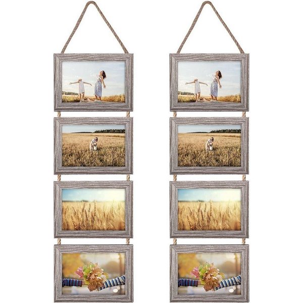 LuxusKollektion Bilderrahmen Collage 10x15 Collage Bilderrahmen Set für Wanddekoration, rustikale, (1 St)