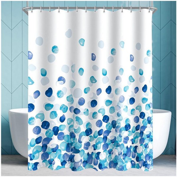 LuxusKollektion Duschvorhang Duschvorhang 80x180cm Polyester Multi 128 H180 x B80 cm (1er Pack) Breite 80 cm