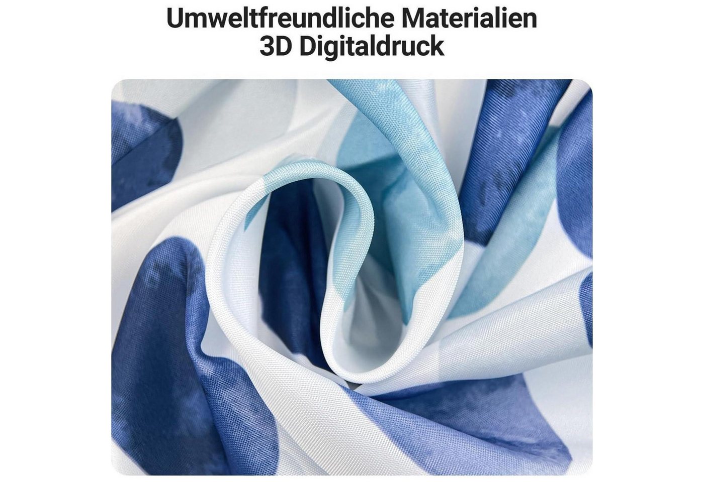 LuxusKollektion Duschvorhang Duschvorhang 80x180cm Polyester Multi 128 H180 x B80 cm (1er Pack) Breite 80 cm – Bild 3 von 5