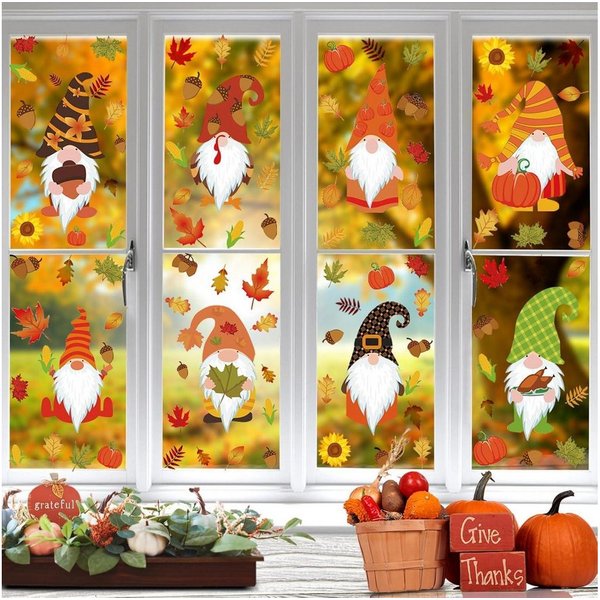 LuxusKollektion Fensterbild 8 Blatt Herbst Fensterbilder für Thanksgiving