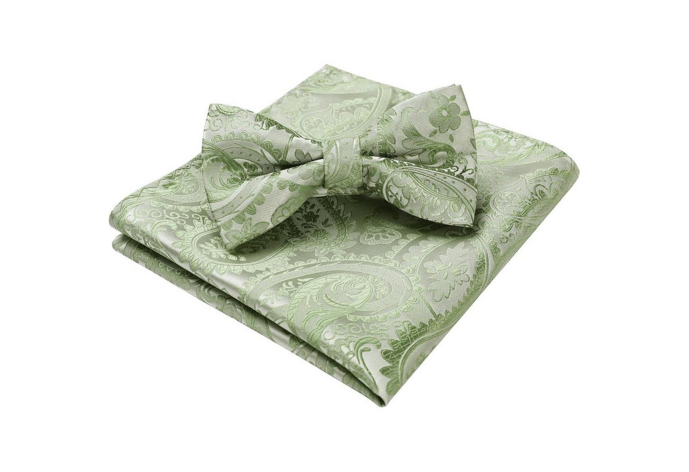 LuxusKollektion Fliege Fliege Einstecktuch Herren Einstellbar Smoking Hochzeit F Salbeigrün 1 – Bild 4 von 5